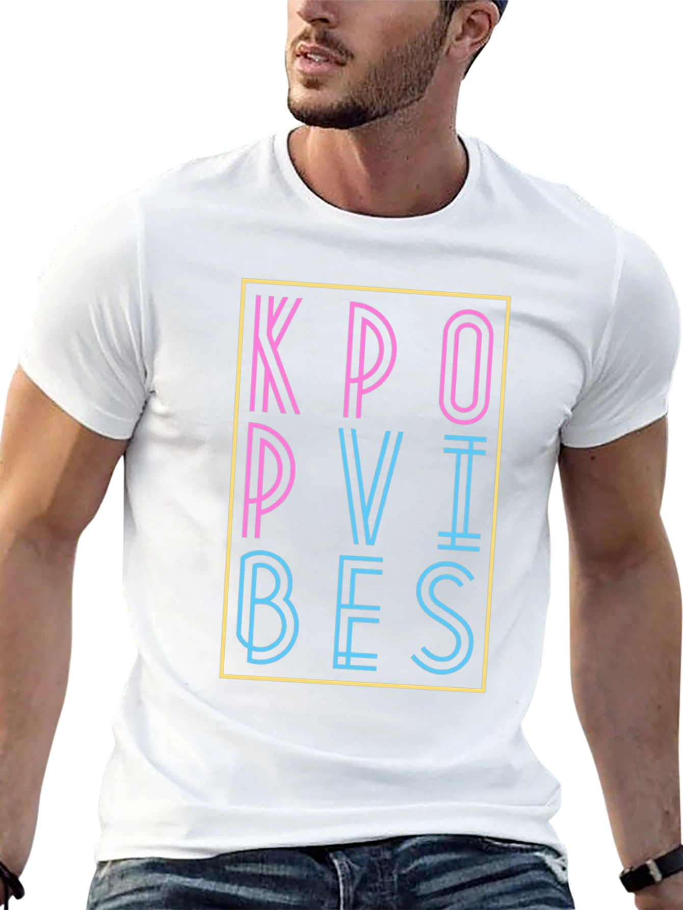 Kpop Vibes Graphic T-Shirt - Stylish Neon Design