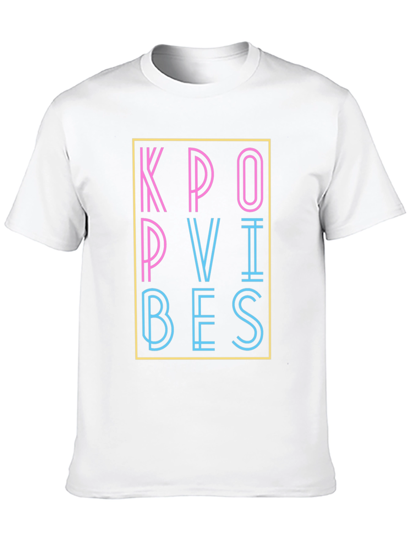 Kpop Vibes Graphic T-Shirt - Stylish Neon Design