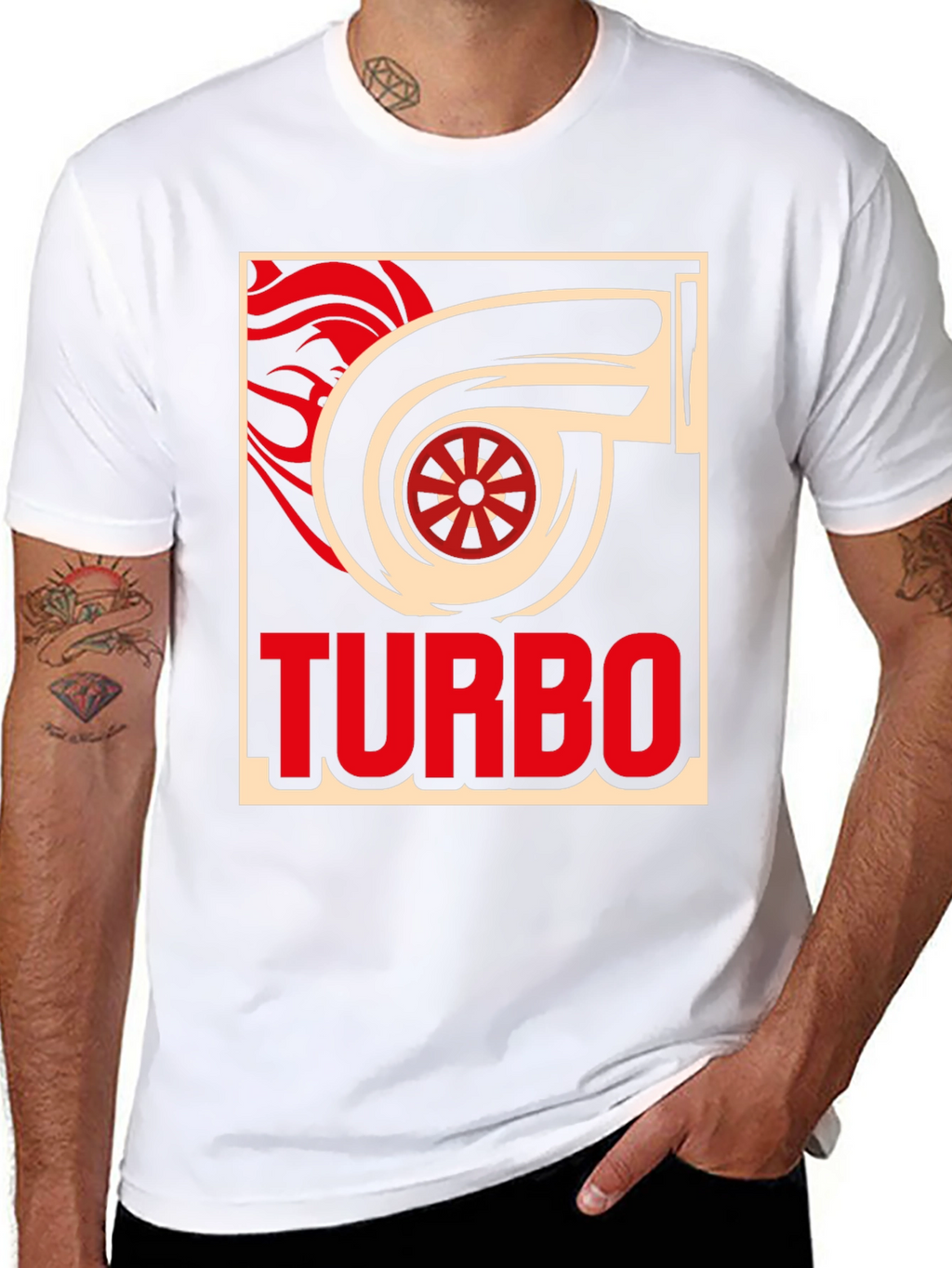 Turbo Graphic T-Shirt - Black Cotton Tee