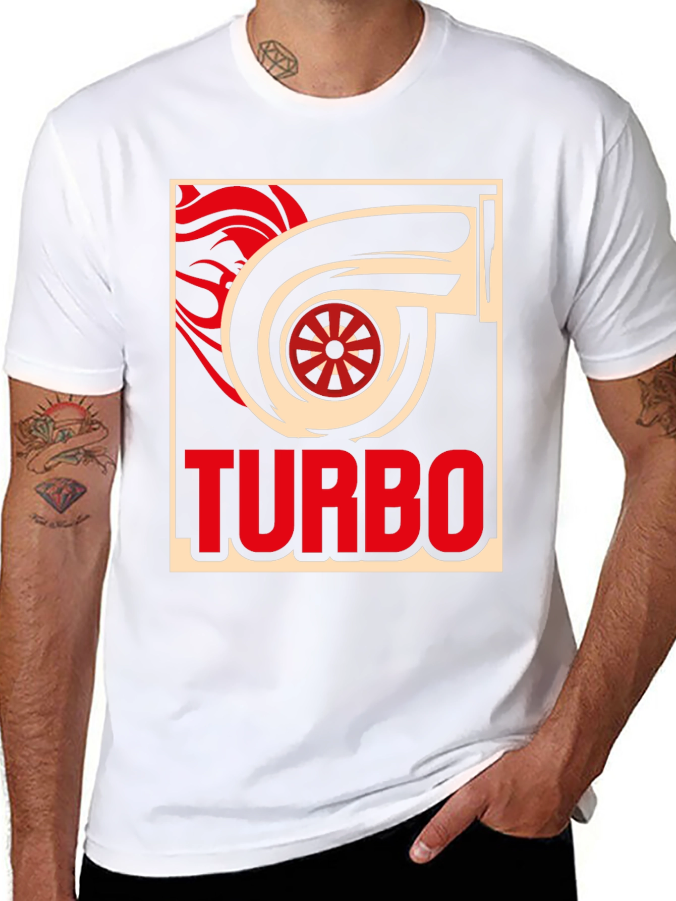 Turbo Graphic T-Shirt - Black Cotton Tee
