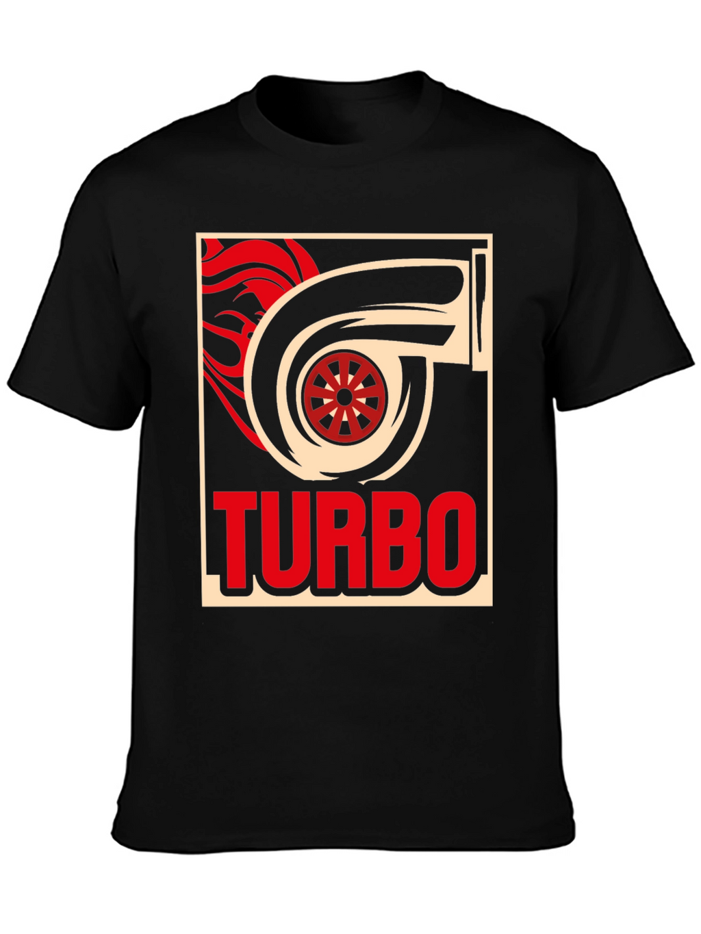 Turbo Graphic T-Shirt - Black Cotton Tee