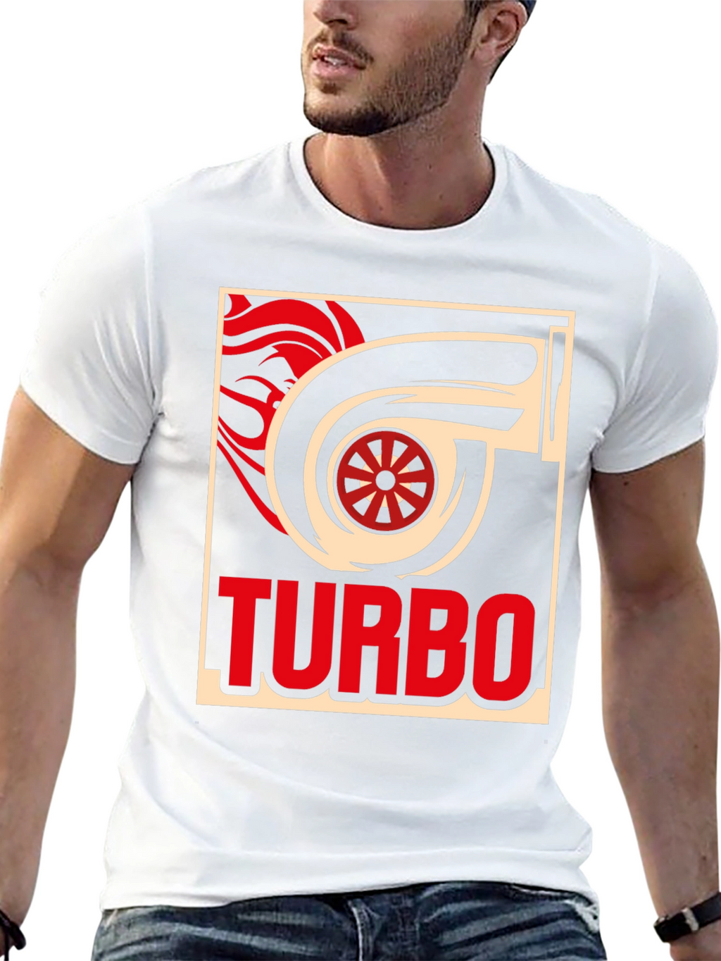 Turbo Graphic T-Shirt - Black Cotton Tee