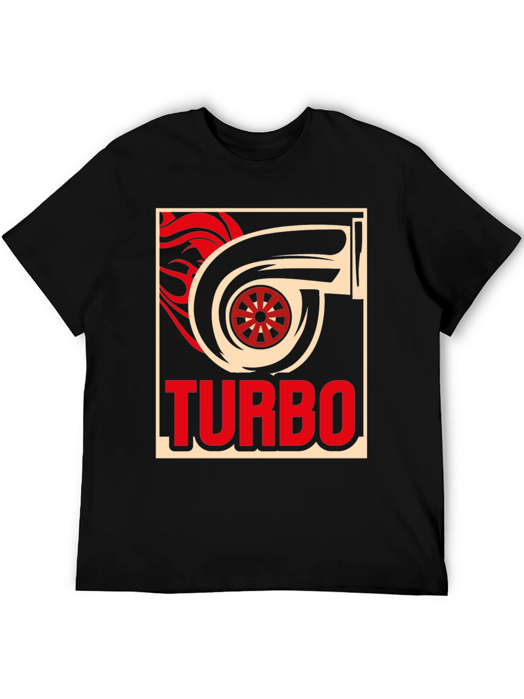 Turbo Graphic T-Shirt - Black Cotton Tee