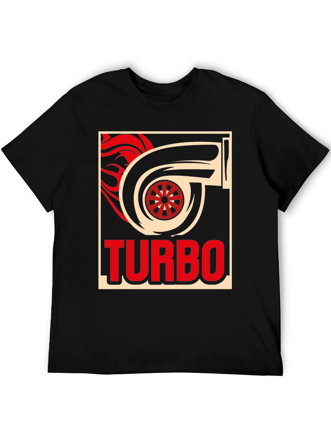 Turbo Graphic T-Shirt - Black Cotton Tee