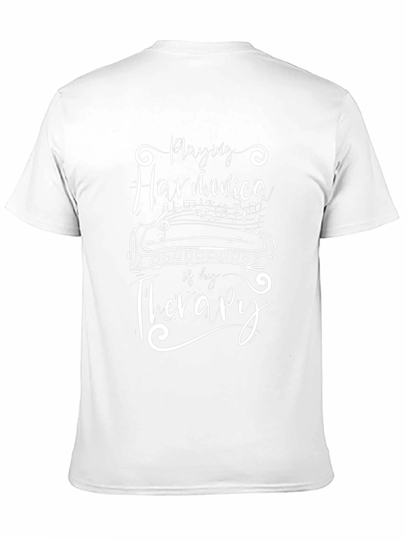 Harmonica Therapy T-Shirt - Music Lover Tee