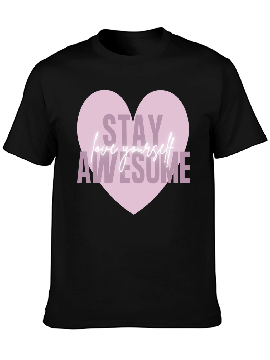 Stay Awesome Heart Graphic Tee