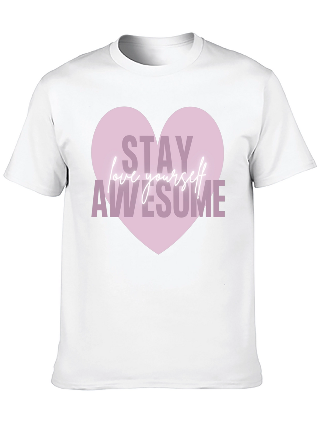 Stay Awesome Heart Graphic Tee