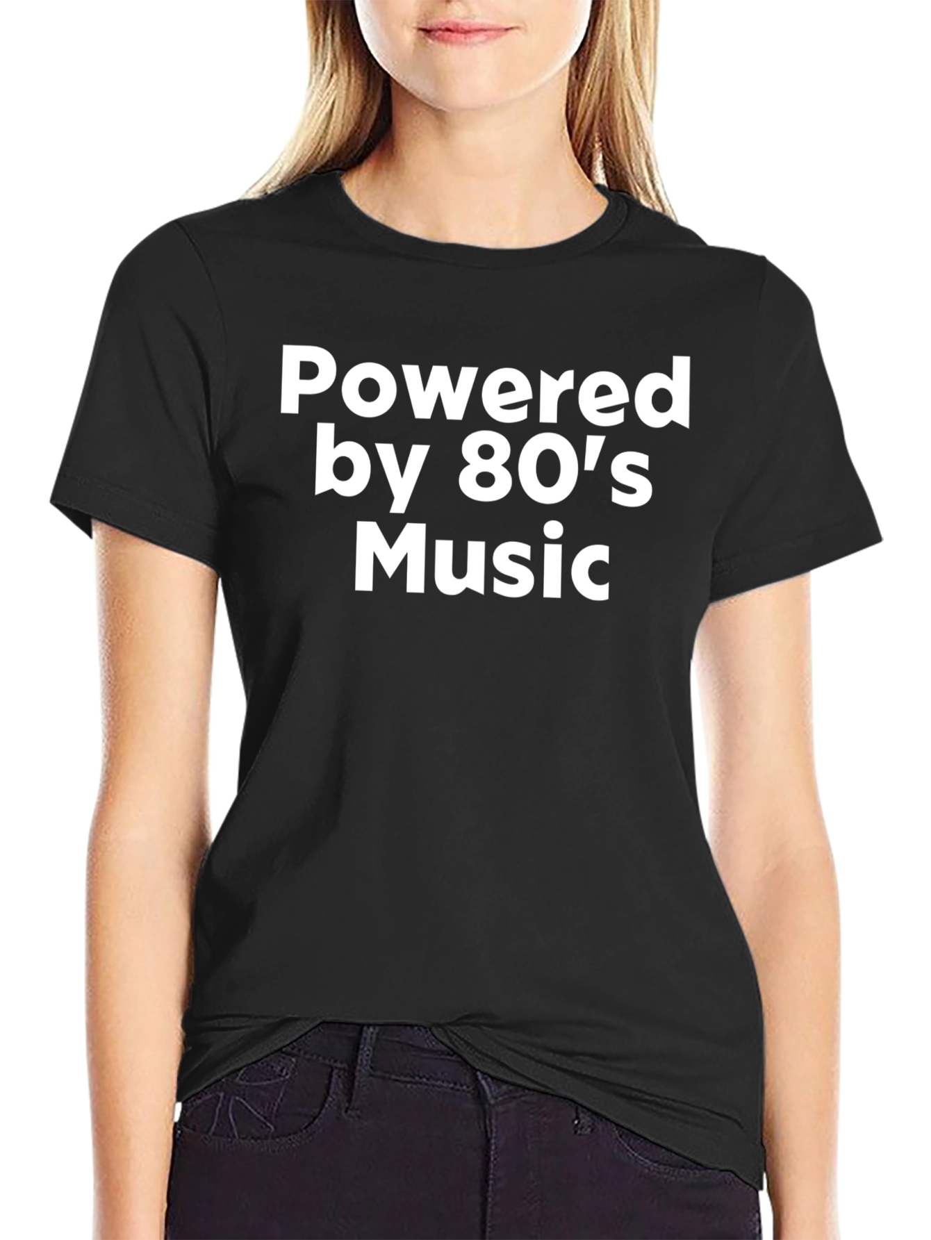 Powered by 80s Music T-Shirt - Retro Style