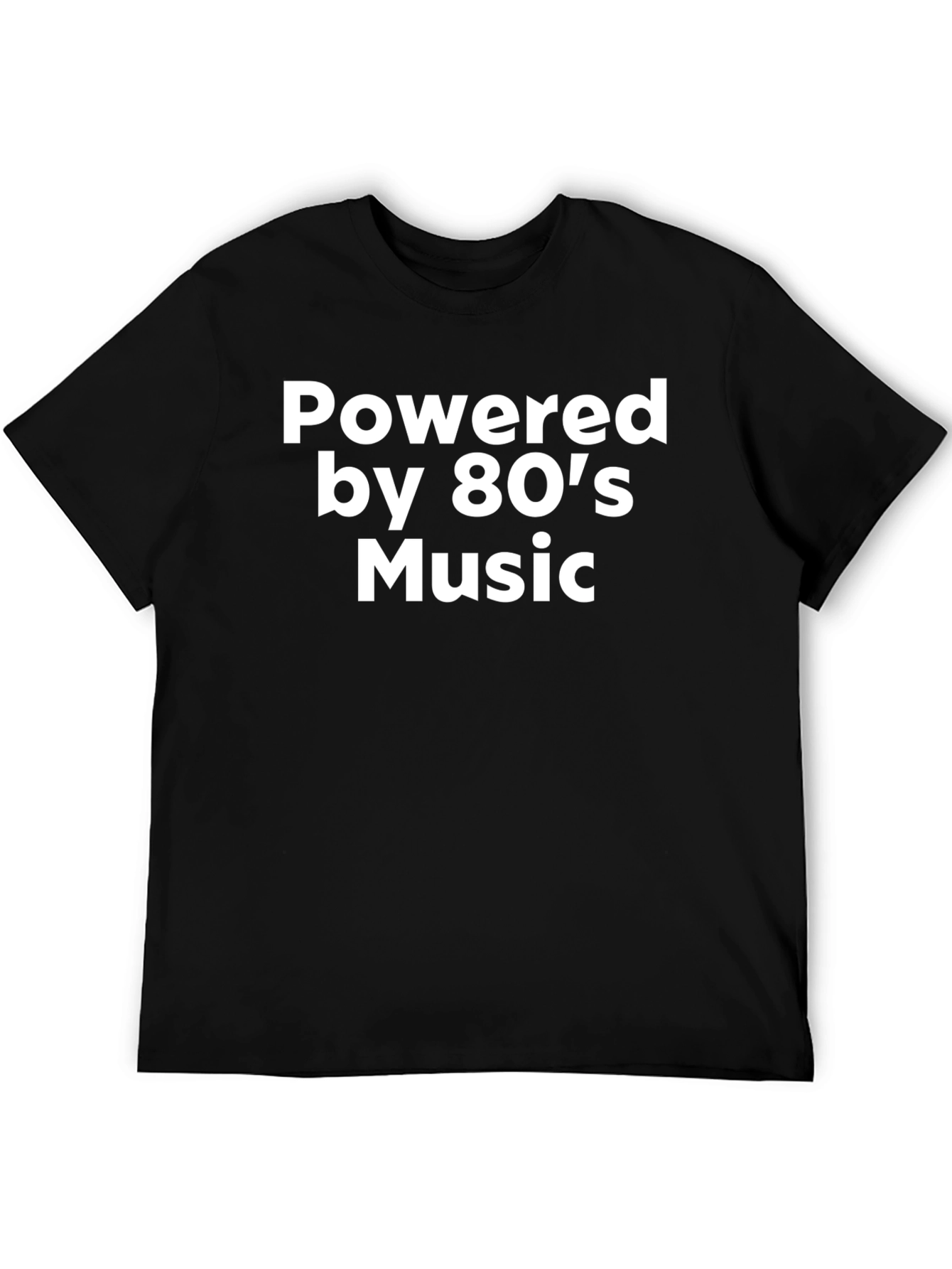 Powered by 80s Music T-Shirt - Retro Style