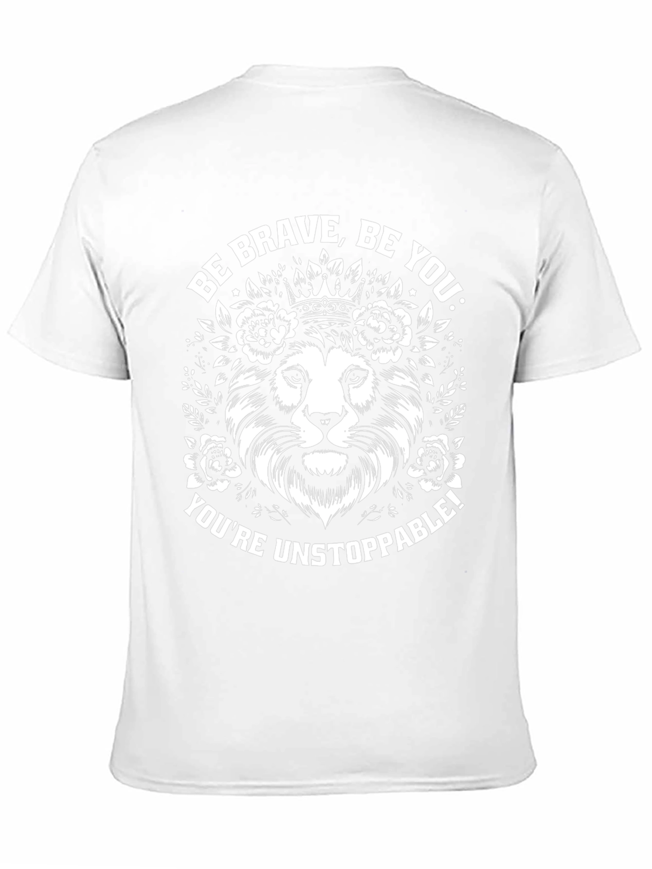 Be Brave Lion Graphic Tee - Black