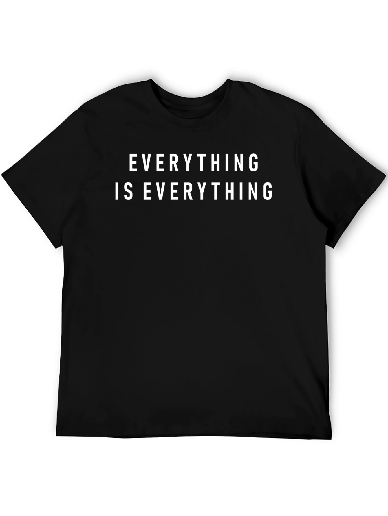 Everything Is Everything Black Graphic Tee