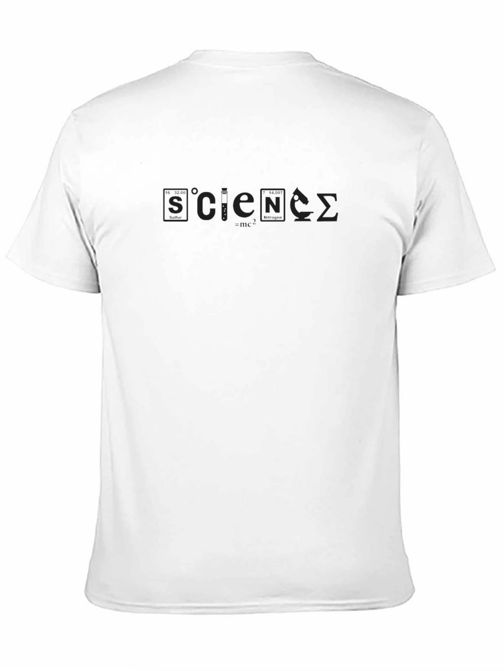 Science Graphic Print Black T-Shirt