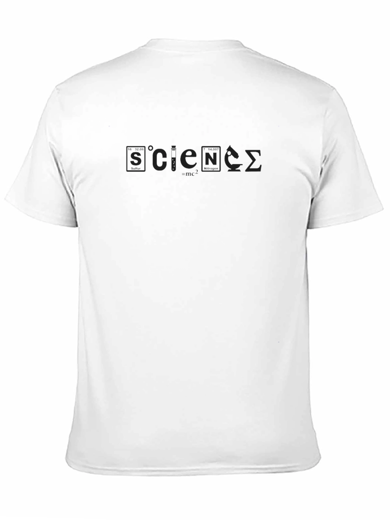 Science Graphic Print Black T-Shirt