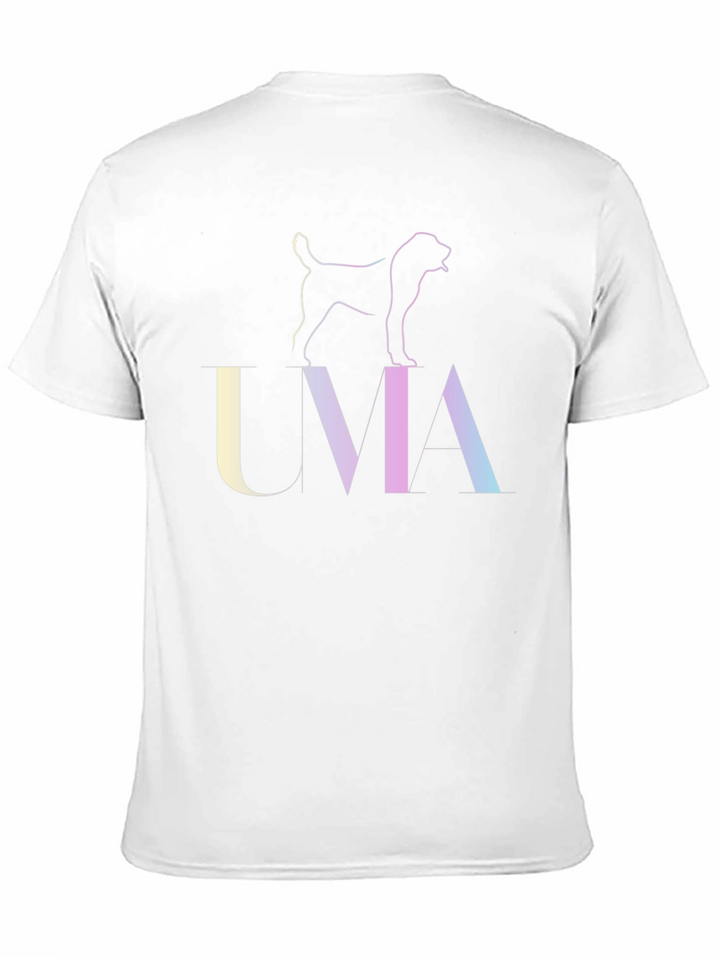 UMA Dog Outline Graphic T-Shirt - Unisex Black Tee