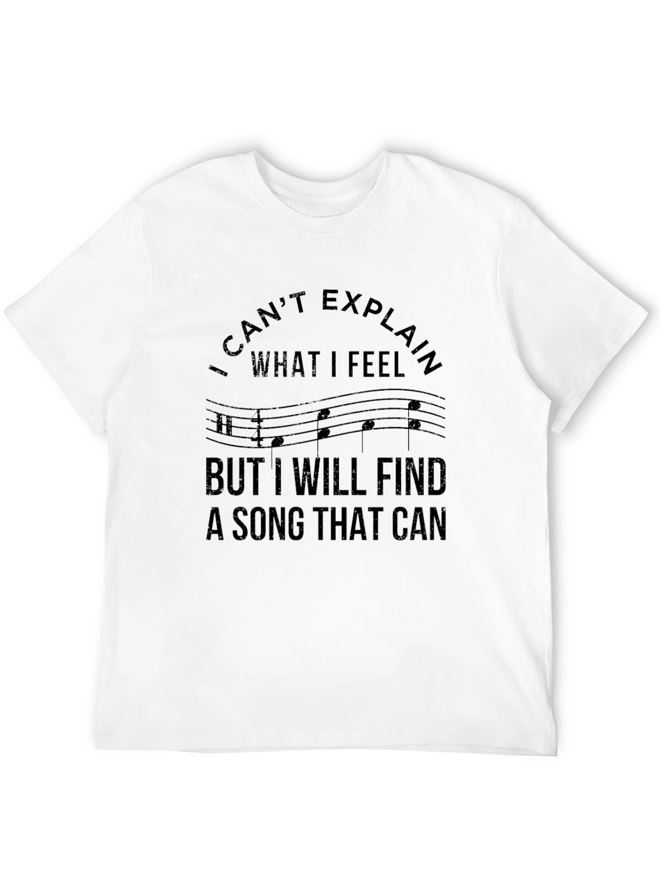 Musical Feelings Black T-Shirt