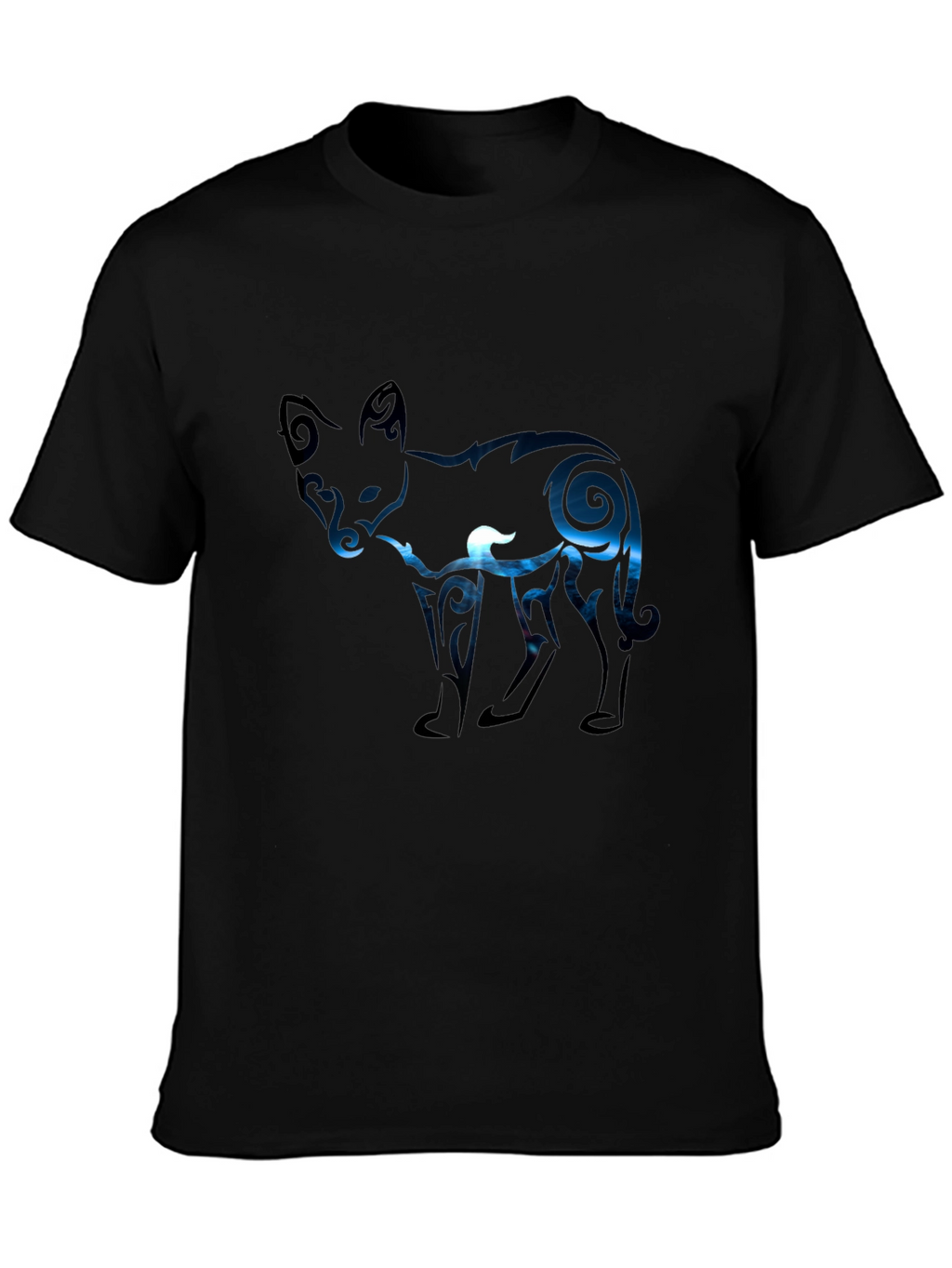 Fox Silhouette Graphic Tee - Black