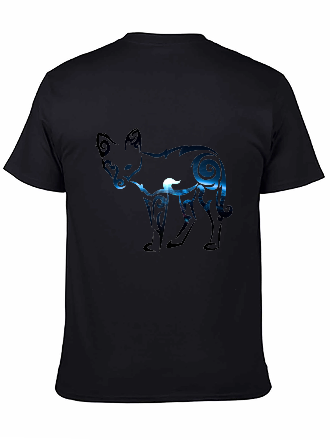 Fox Silhouette Graphic Tee - Black