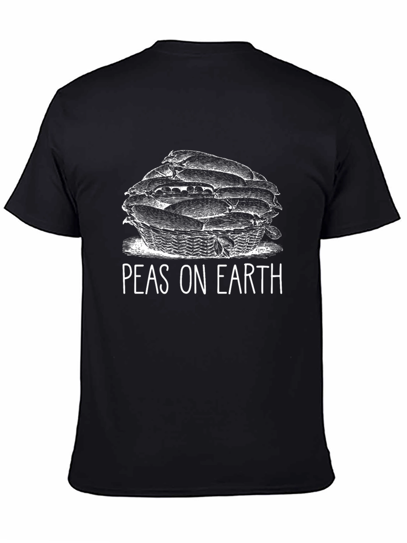 Peas on Earth Graphic T-Shirt - Black