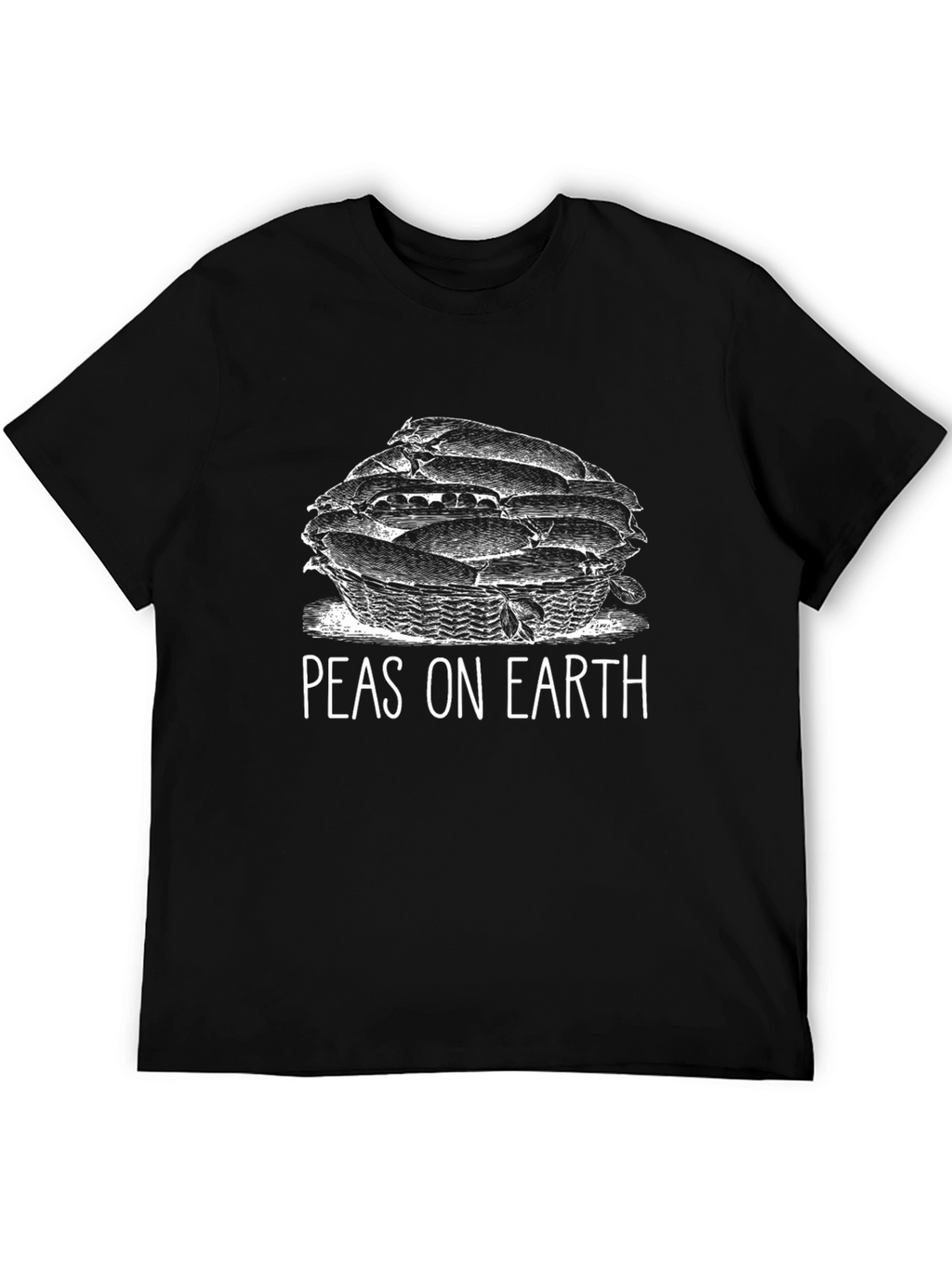 Peas on Earth Graphic T-Shirt - Black