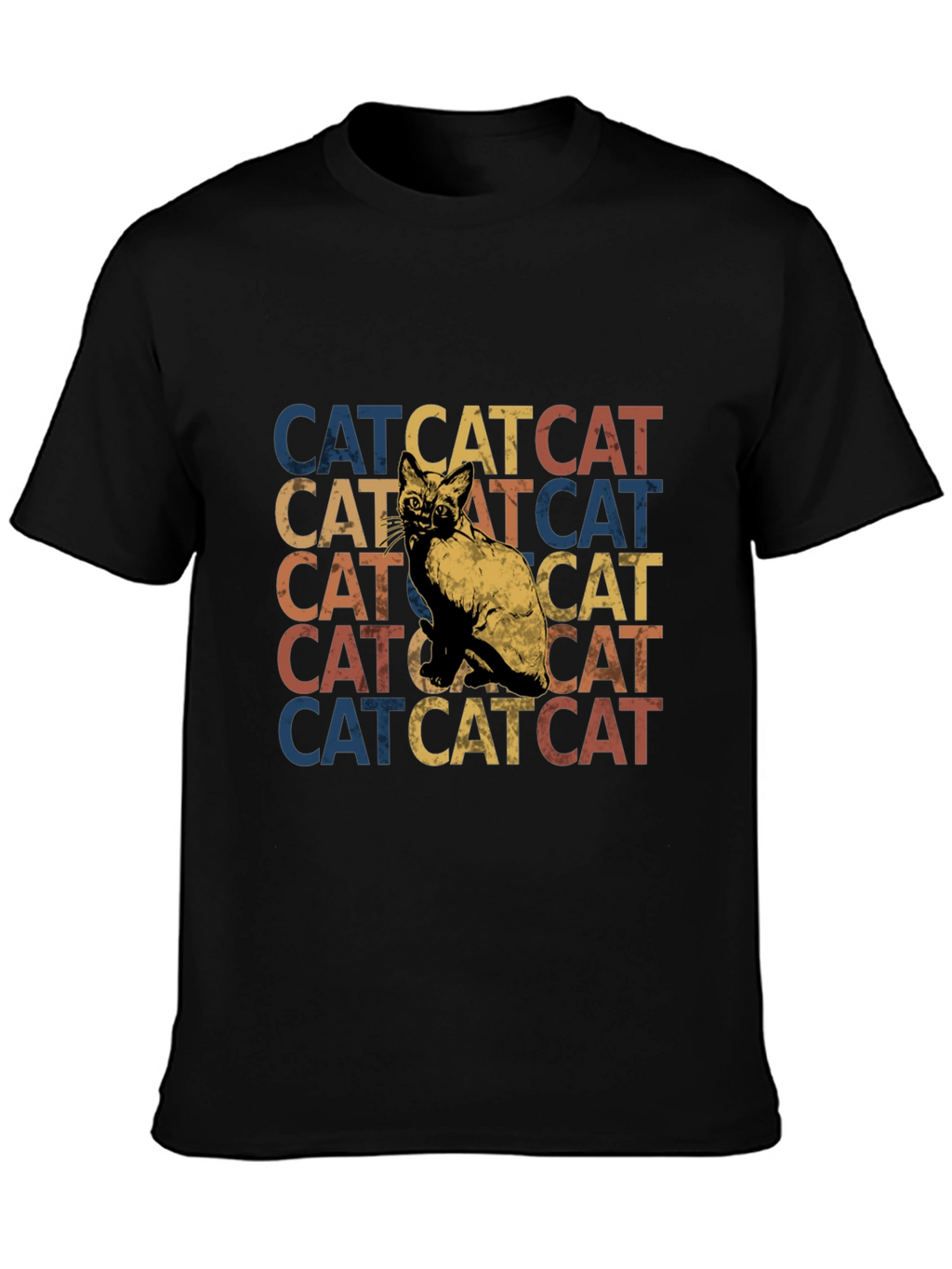 Retro Cat Stack T-Shirt