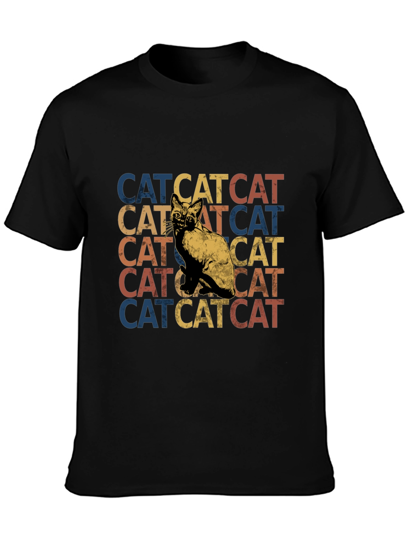 Retro Cat Stack T-Shirt