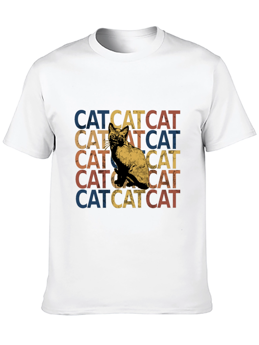Retro Cat Stack T-Shirt