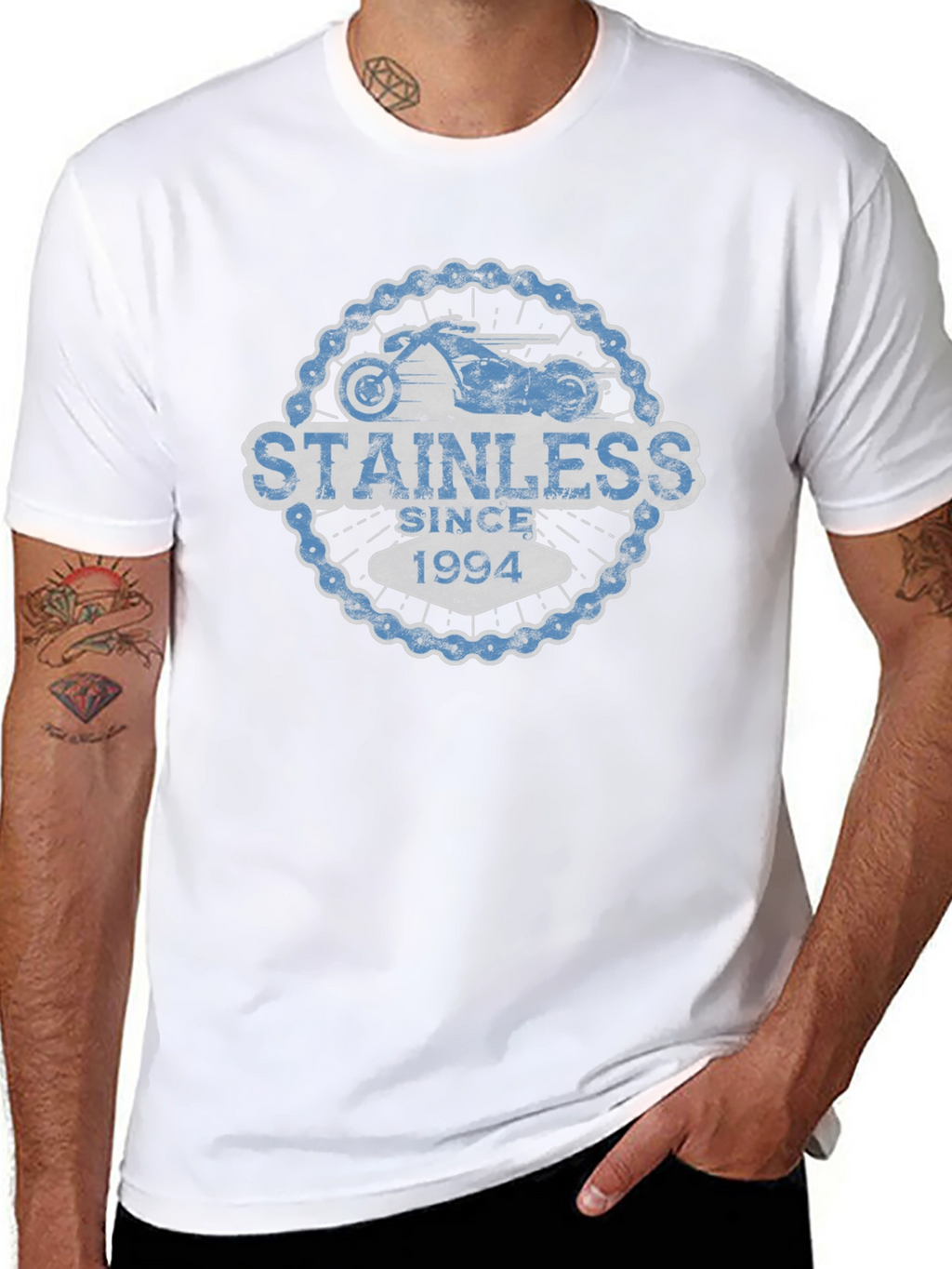 Stainless Since 1994 Motorcycle T-Shirt