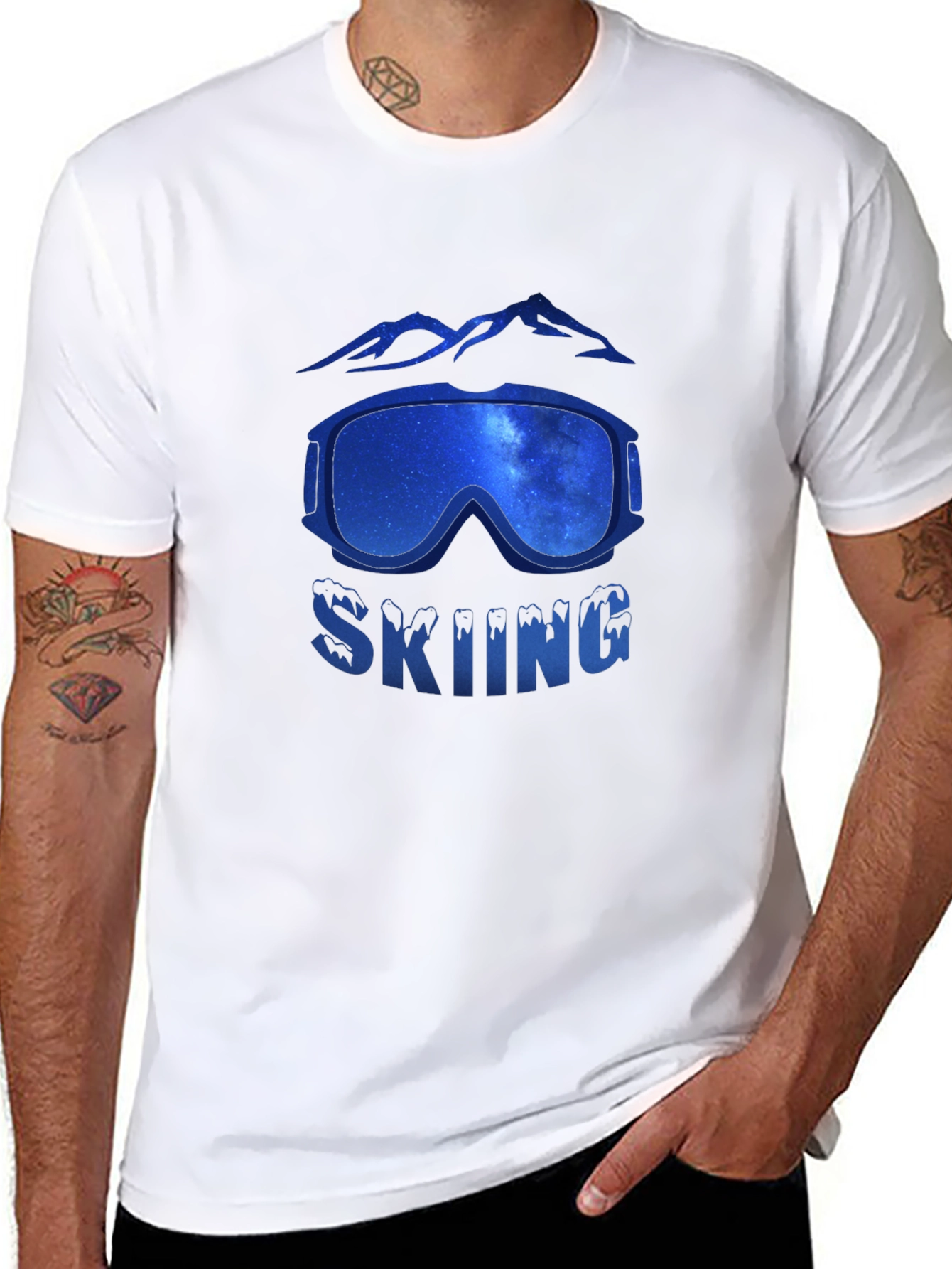 Skiing Goggles Graphic Tee - Unisex Stylish Design