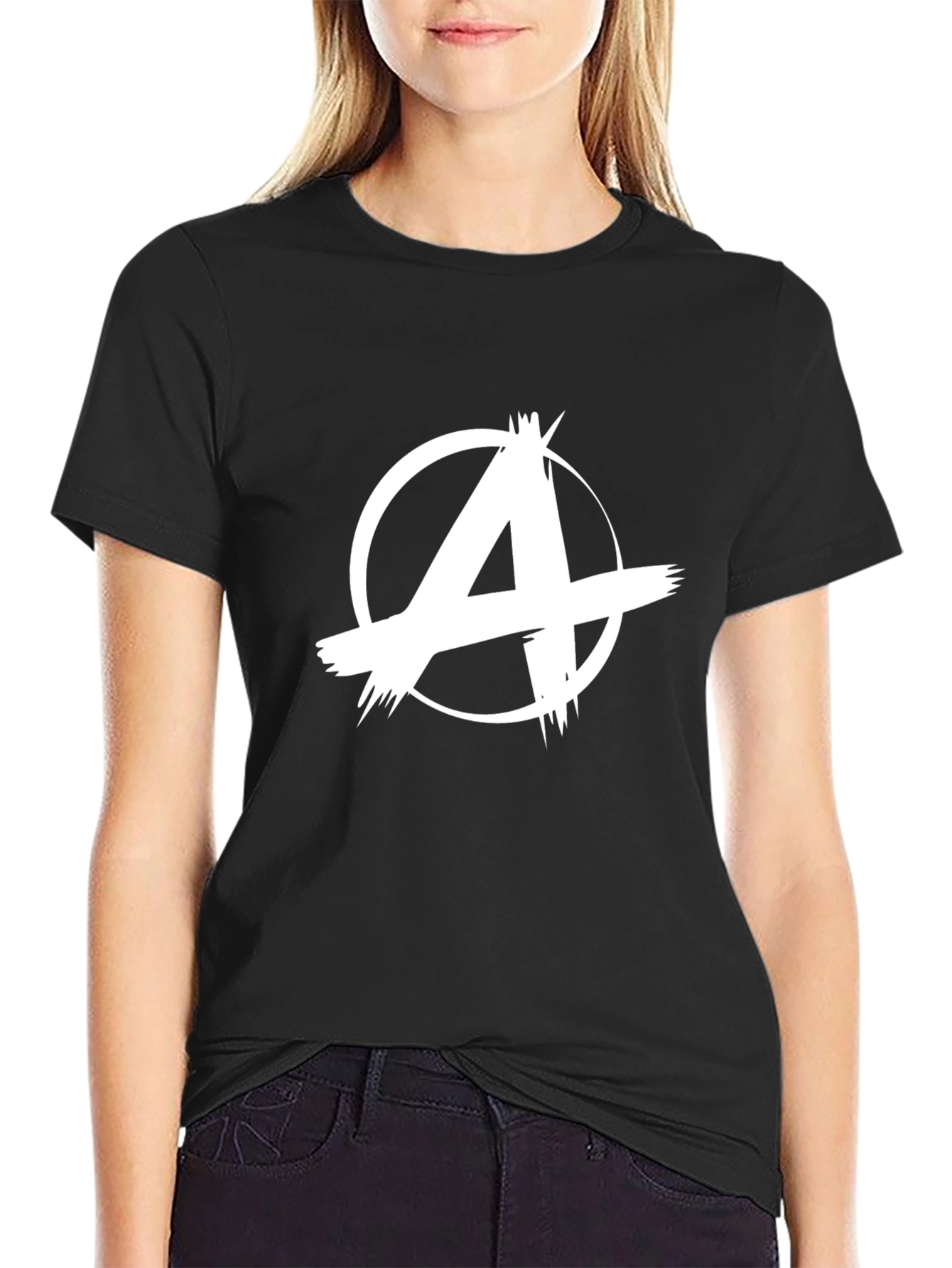 Anarchy Symbol Black Tee