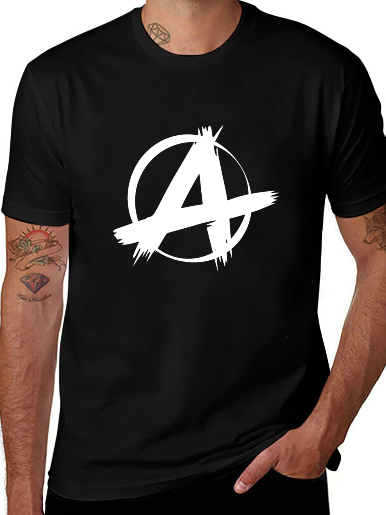 Anarchy Symbol Black Tee