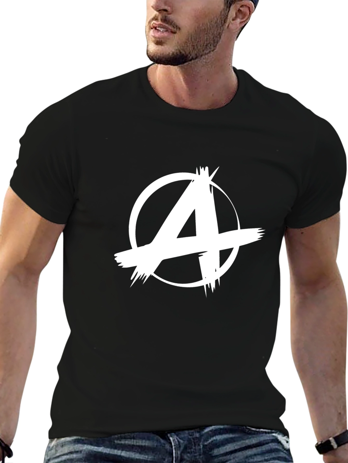 Anarchy Symbol Black Tee