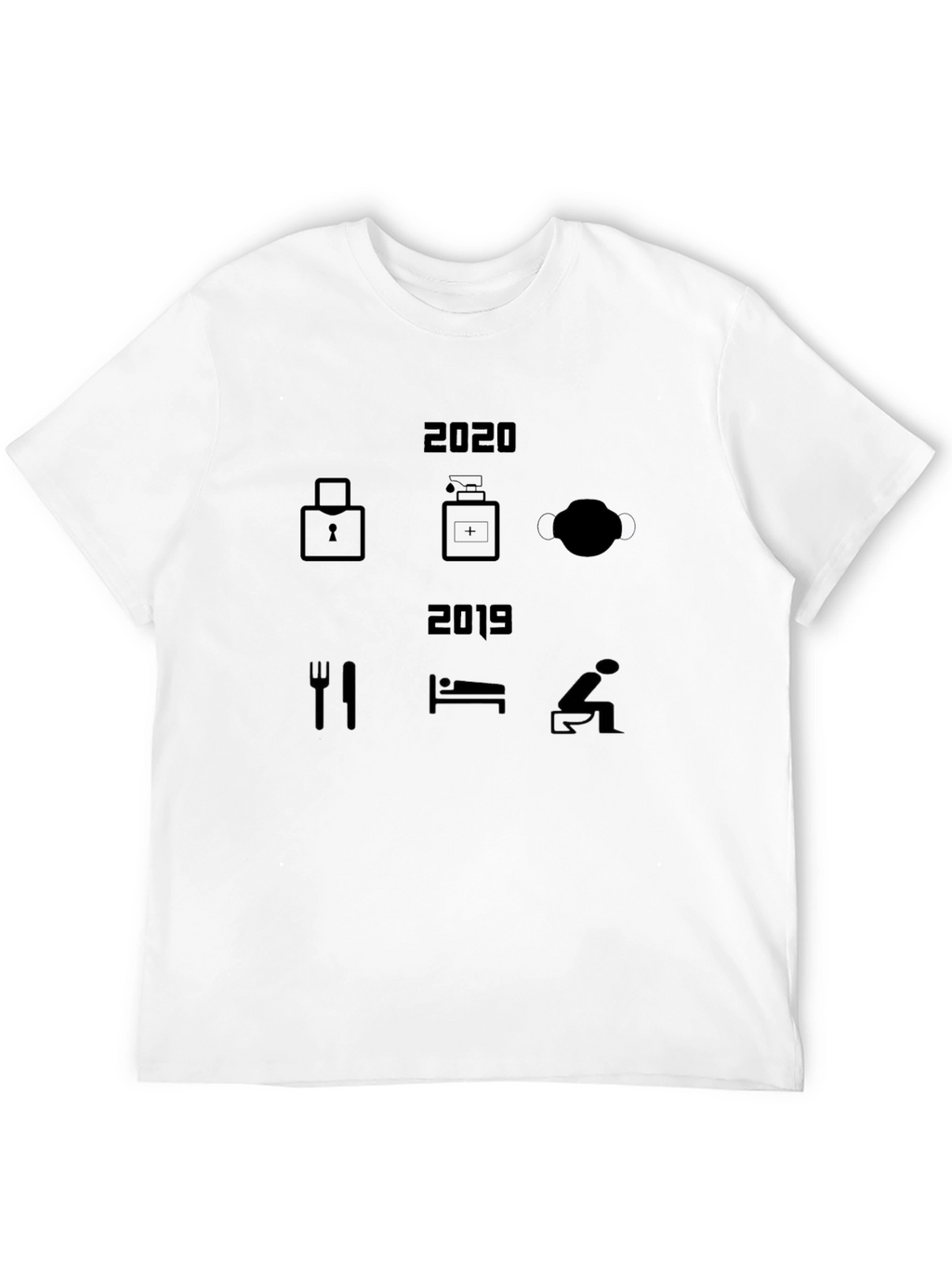 2020 vs 2019 Lockdown T-Shirt - Novelty Design