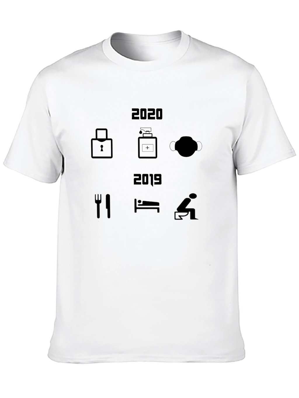 2020 vs 2019 Lockdown T-Shirt - Novelty Design
