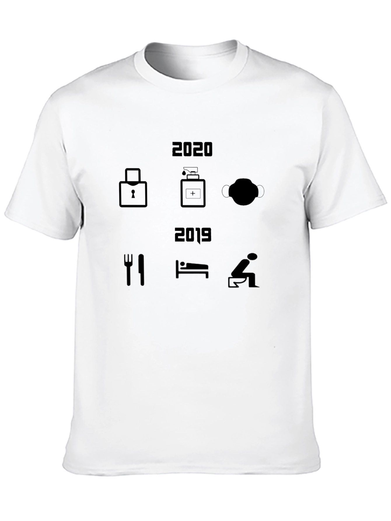 2020 vs 2019 Lockdown T-Shirt - Novelty Design