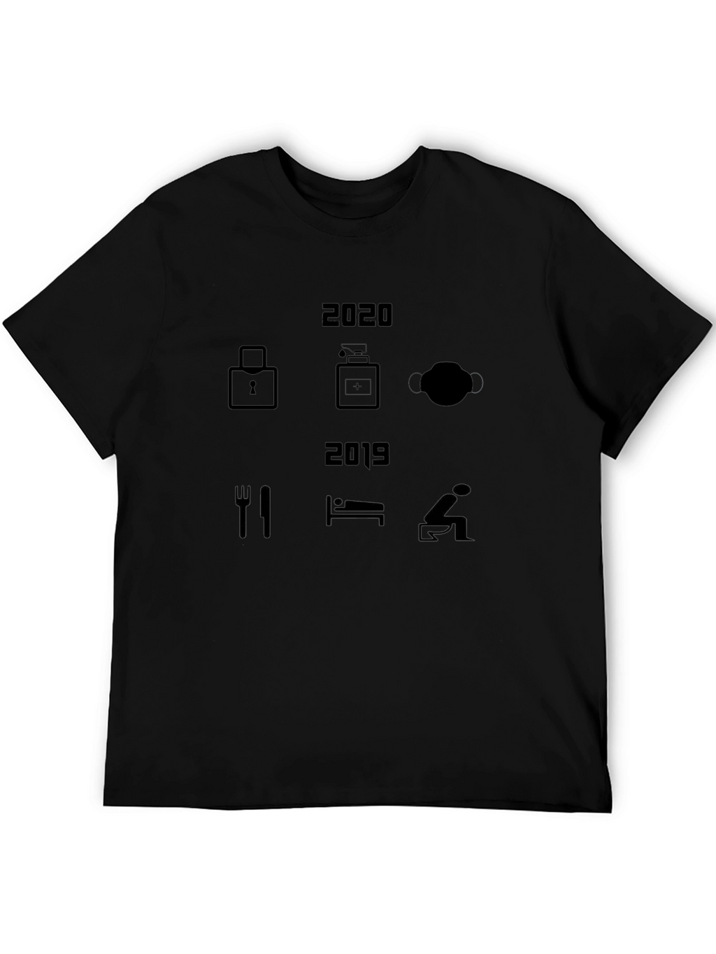 2020 vs 2019 Lockdown T-Shirt - Novelty Design