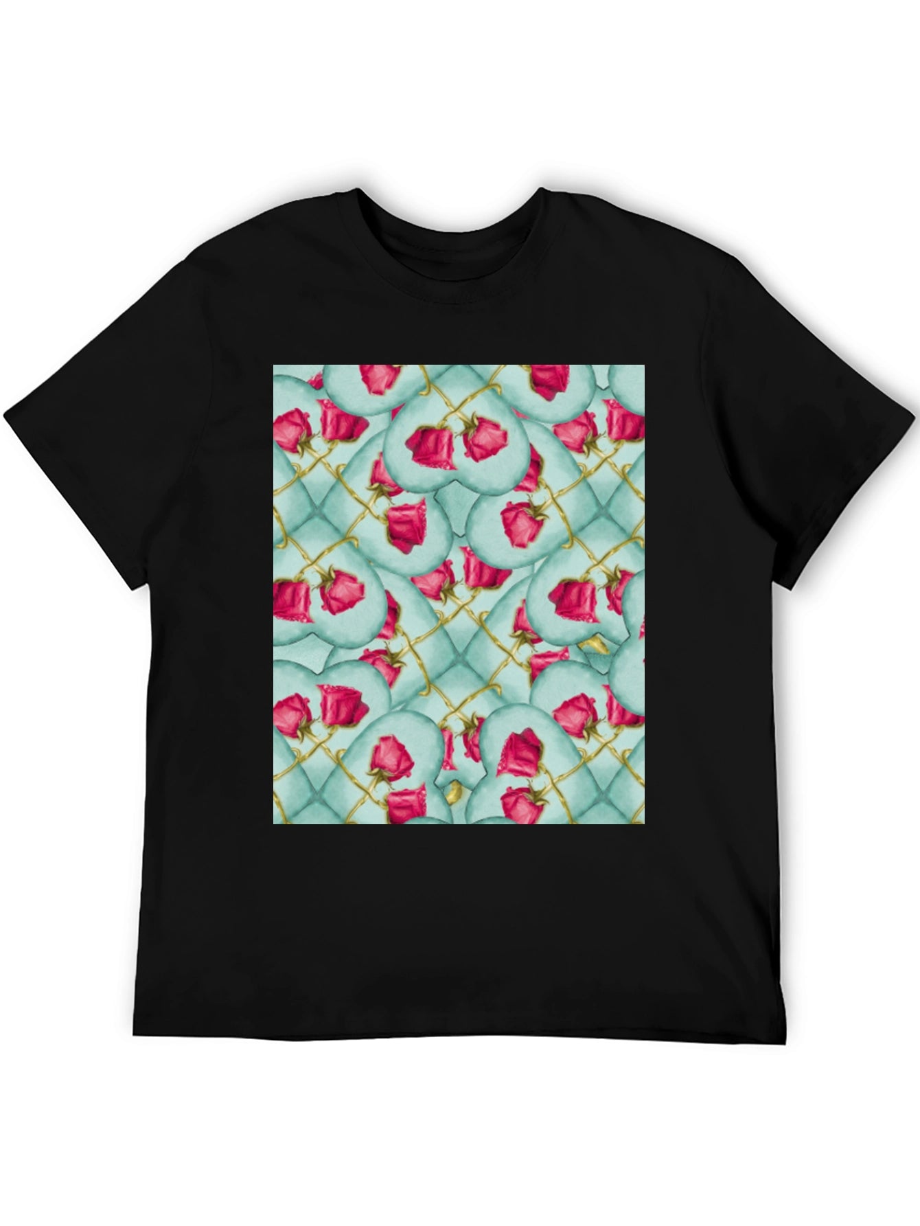 Rose Heart Quilted Pattern Tee