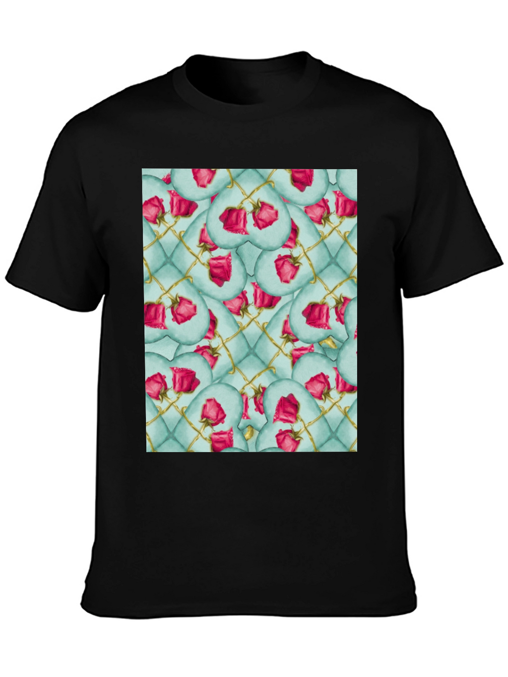 Rose Heart Quilted Pattern Tee