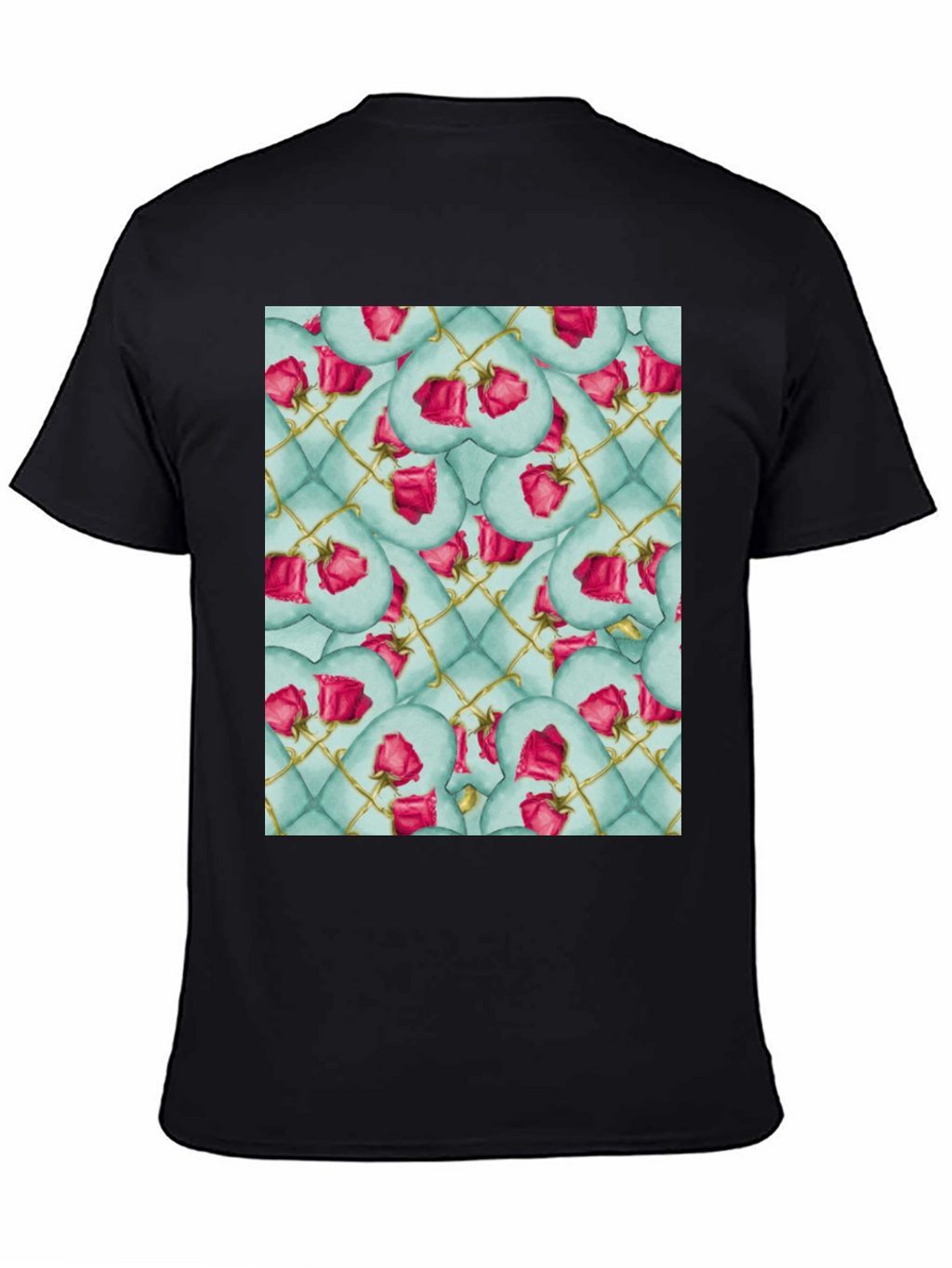 Rose Heart Quilted Pattern Tee