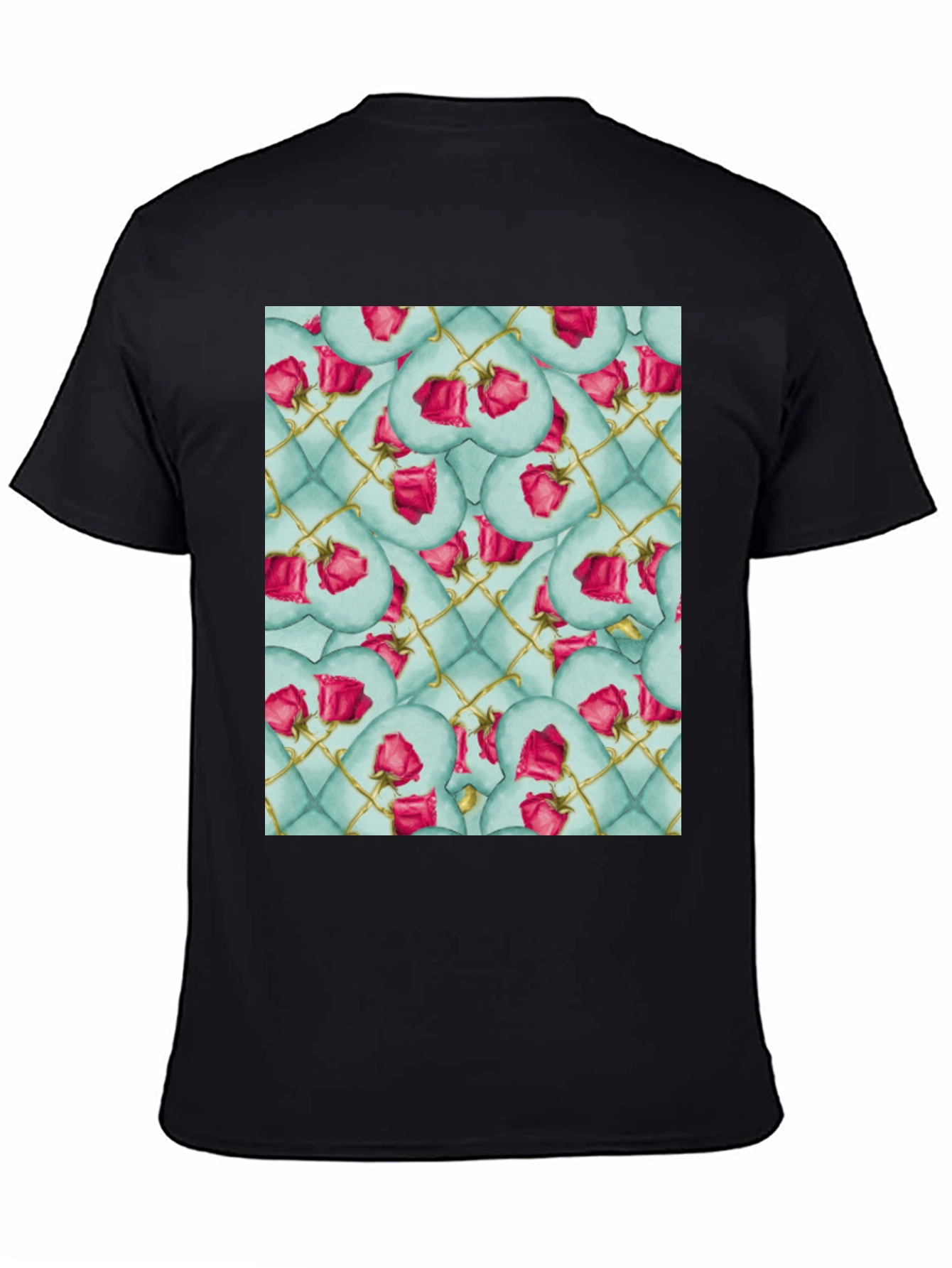 Rose Heart Quilted Pattern Tee