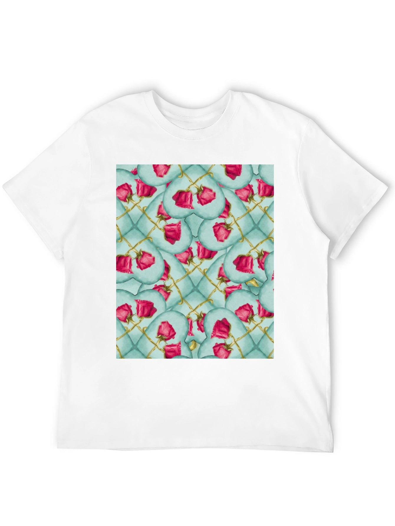 Rose Heart Quilted Pattern Tee