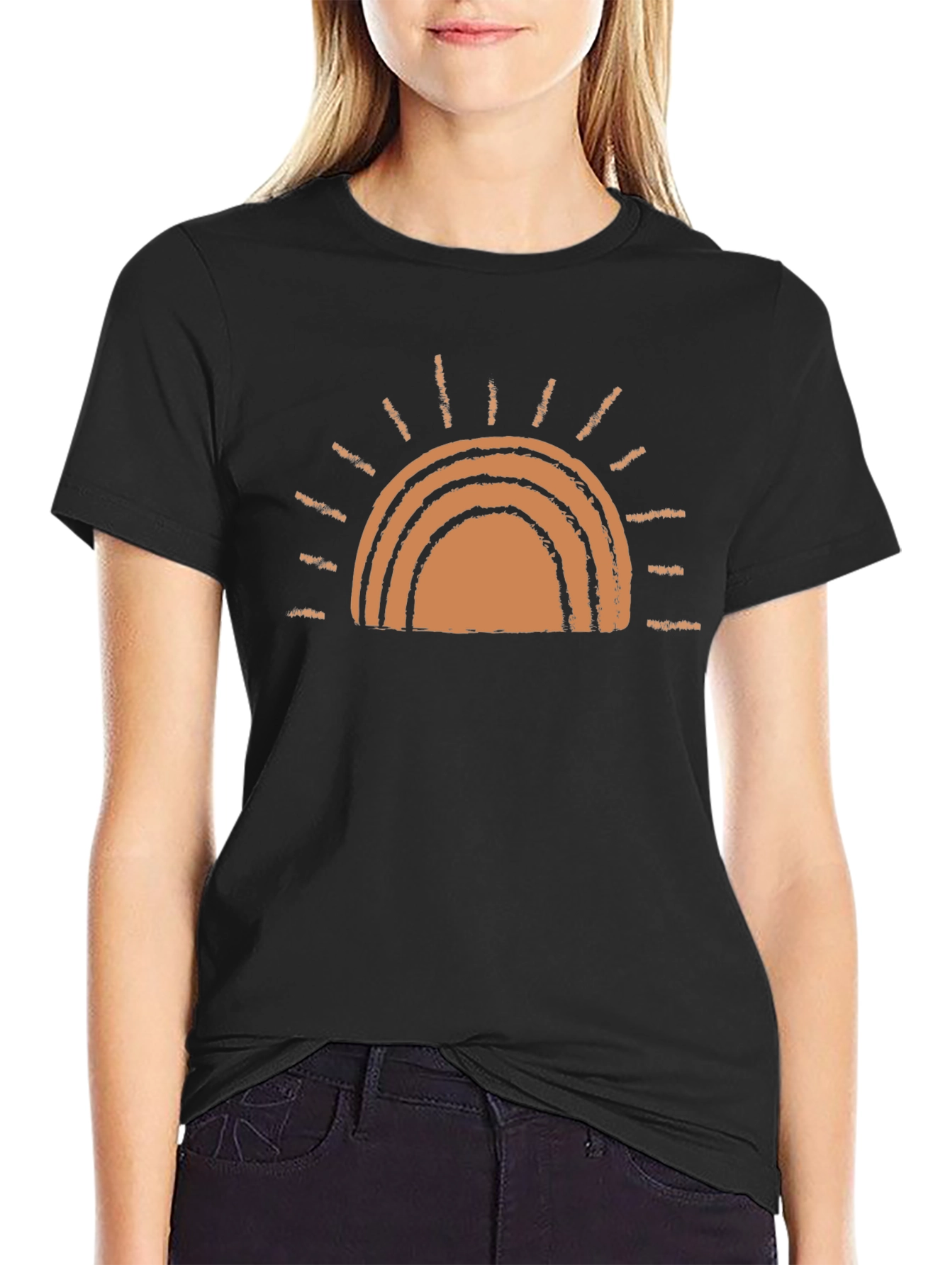 Retro Sunset Graphic Tee - Soft Cotton Blend