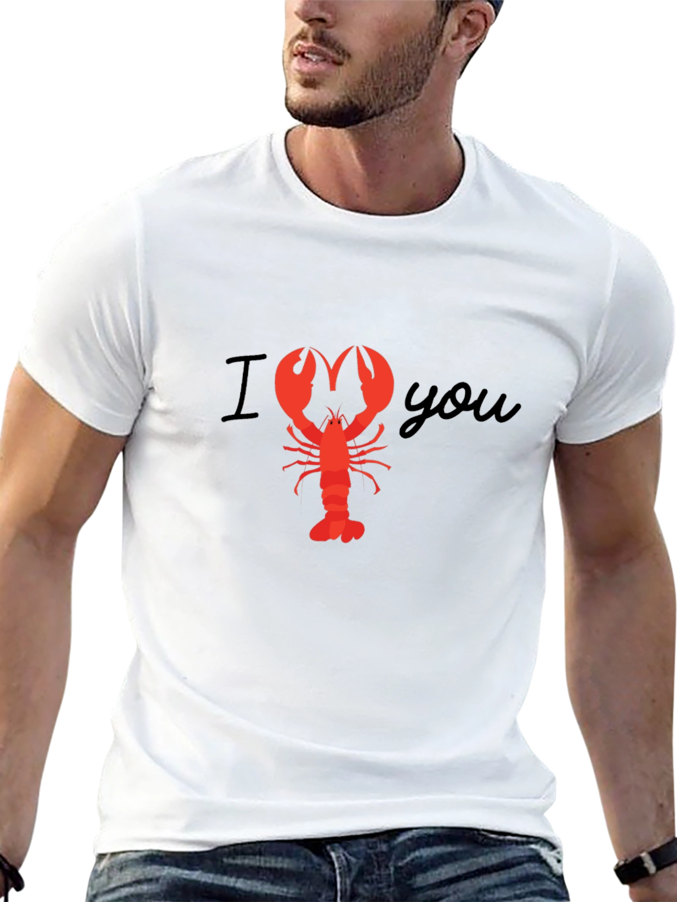 I Lobster You Graphic Tee - Black T-Shirt