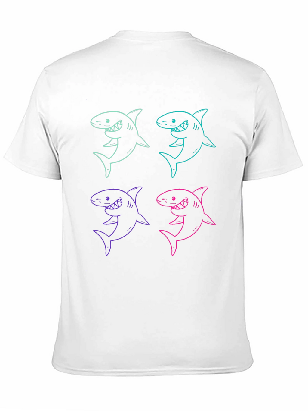 Shark Graphic Print Mens T-Shirt