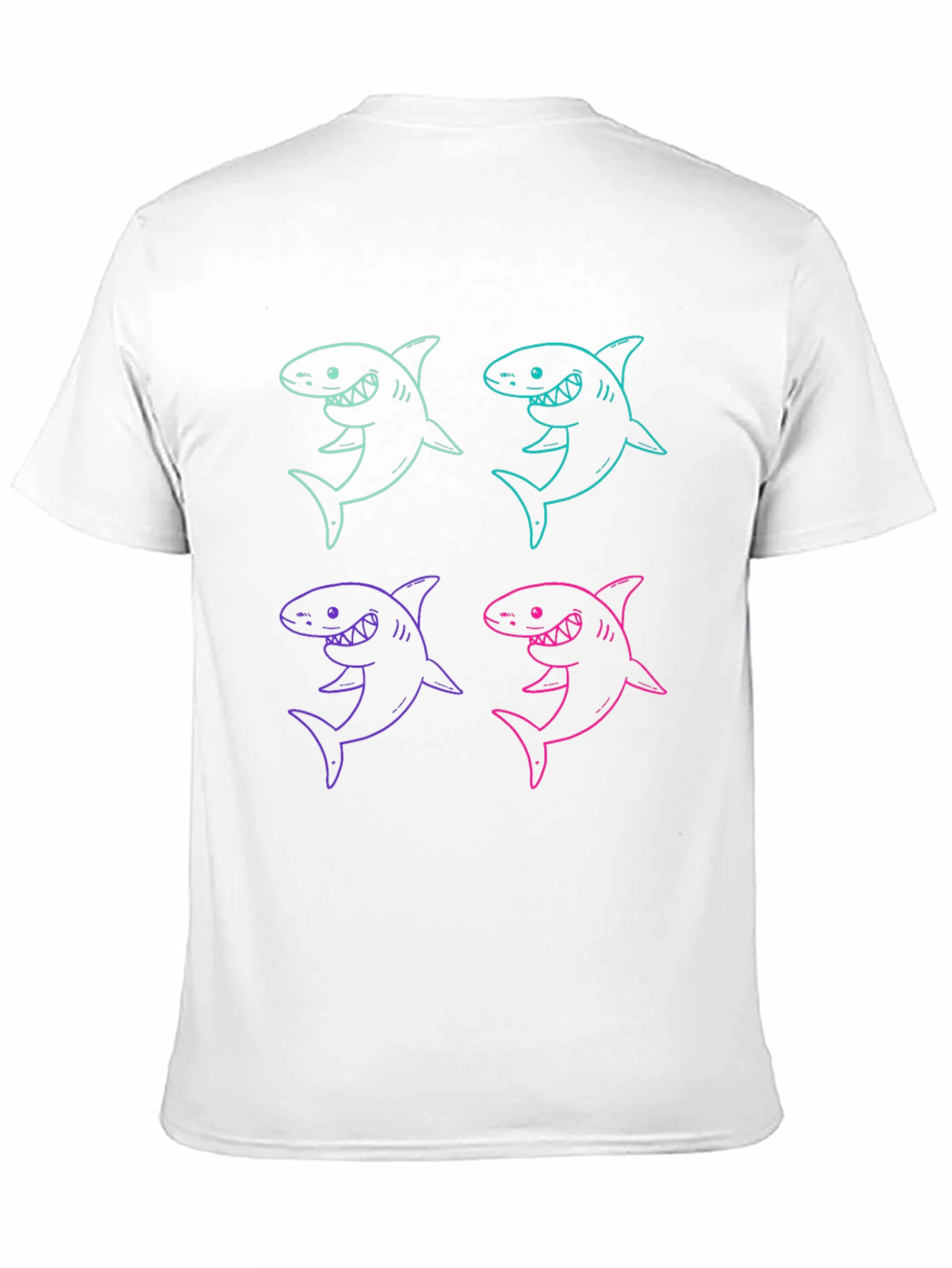 Shark Graphic Print Mens T-Shirt