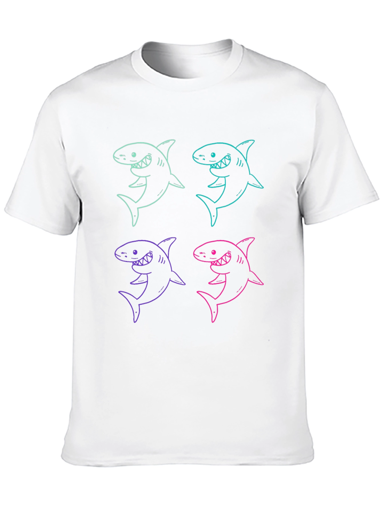 Shark Graphic Print Mens T-Shirt