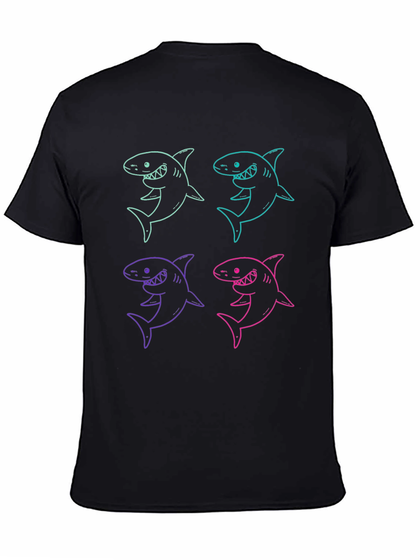Shark Graphic Print Mens T-Shirt