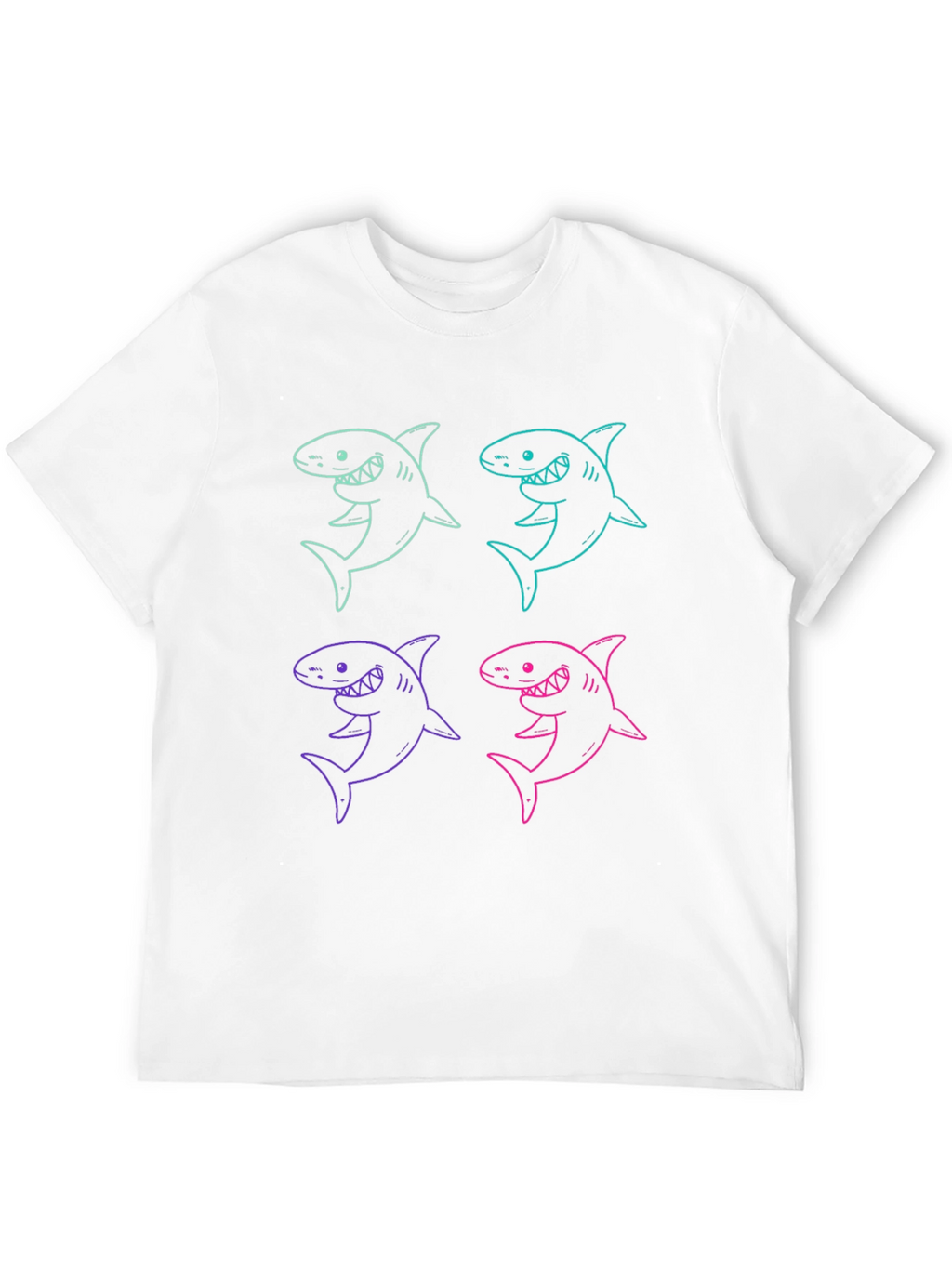 Shark Graphic Print Mens T-Shirt