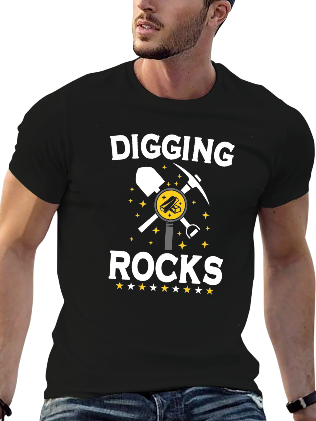 Digging Rocks T-Shirt: Miners Graphic Tee