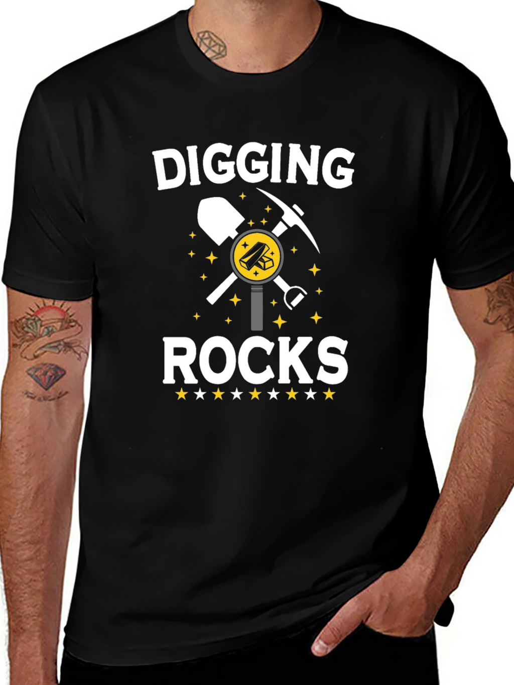Digging Rocks T-Shirt: Miners Graphic Tee