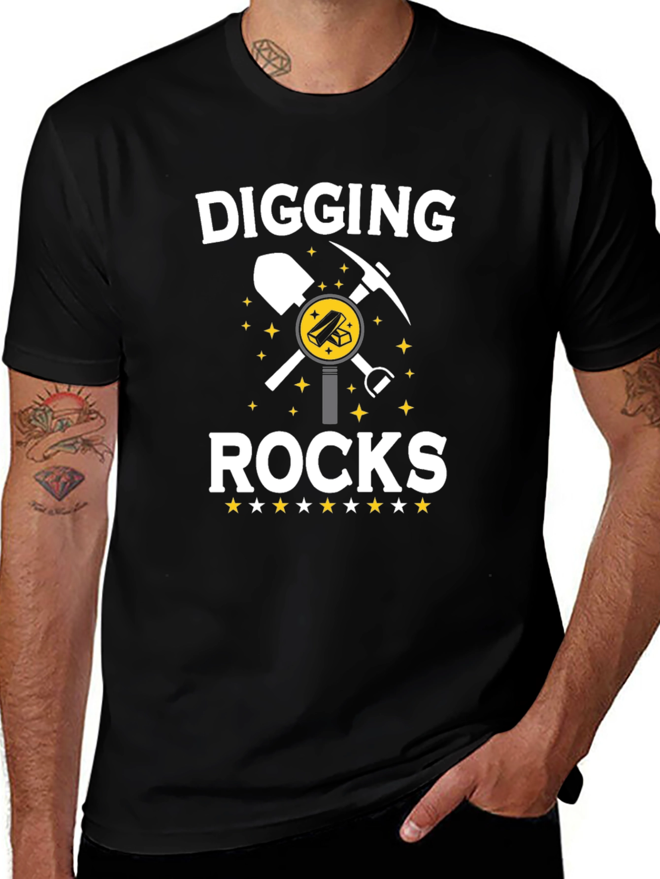 Digging Rocks T-Shirt: Miners Graphic Tee